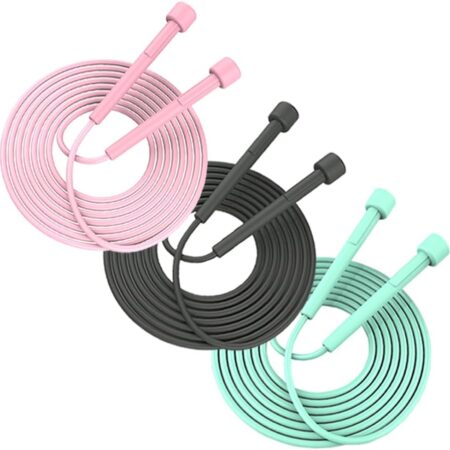 3 Pack Lightweight Adjustable Kids Jump Rope Home Fitness, Tangle Free Skipping Rope, Speed Jumping Rope for Kids, Women Men Jumping Rope for Workout