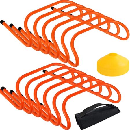 12 Hurdles Training Speed Agility Training Durable with 10 Marker Cone