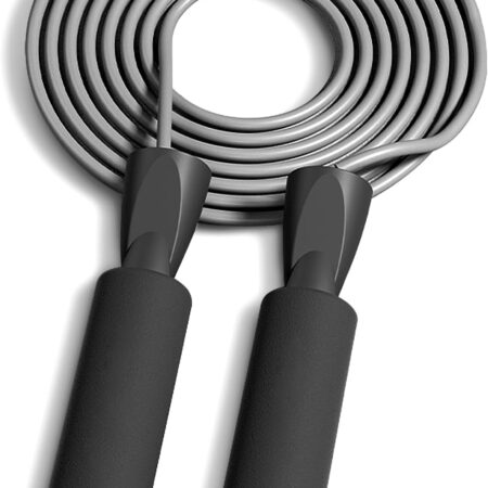 Jump Rope, Adjustable Jumping Ropes ble with Ball Bearings, Skipping Rope Tangle-Free Rapid Speed for Men Women Kids, Steel Jump Ropes Workout with Foam Handles for Home Exerci, Fitness