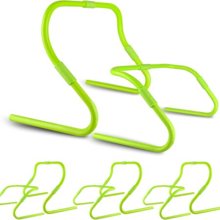 Agility Speed Hurdles Upgraded Training Hurdles Adjustable Height,Ultra Durable All-in-One Speed Hurdles with Carrying Handle, 6 Pack