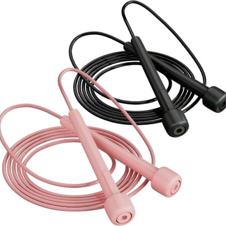 2 Pack Jump Rope for Fitness, Speed Rope Skipping Rope for Men, Kids and Women, Jumping Rope for Workout,  Long Jump Rope t, Adjustable Exerci Jump Rope Boxing for Adult