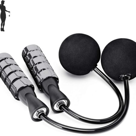 Jump Rope, Training Ropeless Skipping Rope for Fitness, Adjustable Weighted Cordless Jump Rope for Men Women Kids